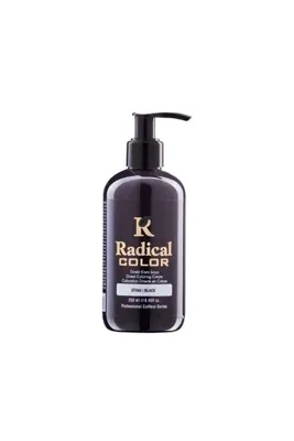Radical Color NEW 25/Black Amonyaksız Su Bazlı Saç Boyası 250 ML 1 Adet Siyah