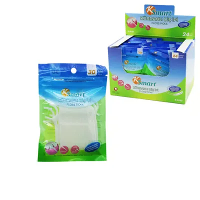 K Smart Ksmart Kürdanlı Diş İpi 30'Lu K-3593