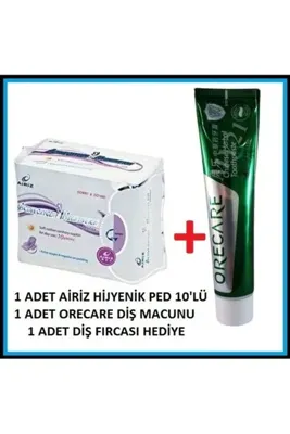 Tiens Airiz Hijyenik Ped Tiens Airiz Hijyenik Kadın Pedi Gündüz Paketi 10'lu + Diş Macunu