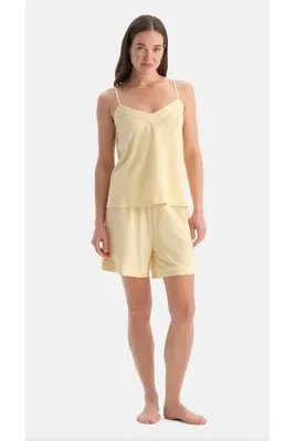 Dagi Kadın, Exclusive, Basic, Biyeli % 50 Modal % 50 Cotton İnce Askılı-Şort Takım