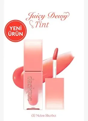 dasique Yoğun Parlaklık ve Canlı Renkler Sunan Kalıcı Tint DASIQUE Juicy Dewy Tint (#02 Melon Sherbet)