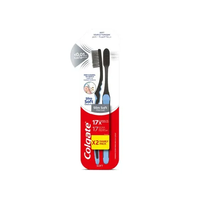 COLGATE Mikro Hassas Siyah 1+1 Yumuşak Diş Fırças
