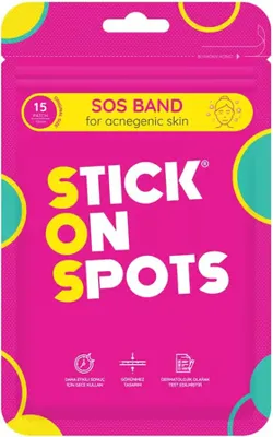 STICK ON SPOTS SOS Band Sivilce/Akne Bandı 15 Parça