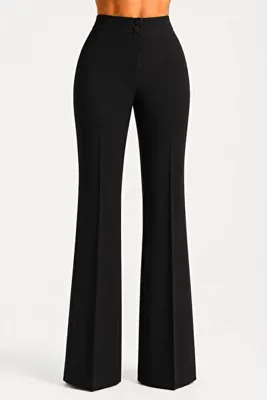 Pearl KREP KUMAŞ FLARE PANTOLON