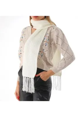 Wearflawless Kadın Selanik Örgü Atkı, Örme Atkı
