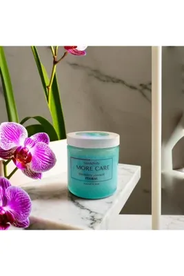 morecare VUCÜT PEELİNG body scrub orkide kalıcı koku batık önleyici ve nemlendirici