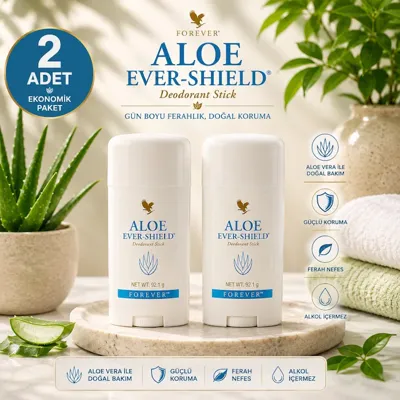 Forever Aloe Ever-Shield Deodorant Stick 92.1 G x 2