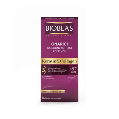 Bioblas Kolajen ve Keratin Dolgunlaştırıcı ve Onarıcı Şampuan 360 ml