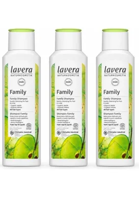 Lavera Family Tüm Saç Tipleri Için Şampuan 3 x 250 ml
