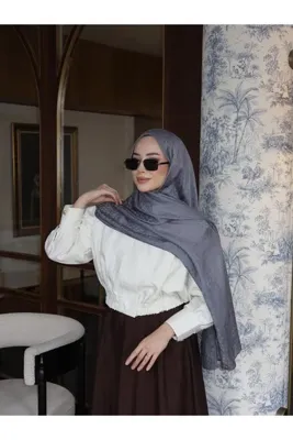 Jawel Ceylan Desenli Jakarlı Şal
