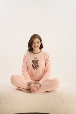 Sevim 16169  NAKIŞLI PİJAMA TAKIM