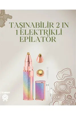 plentiful Mini Elektrikli Epilatör Cihazı – USB Şarjlı, Acısız Yüz ve Kaş Bakım Aleti