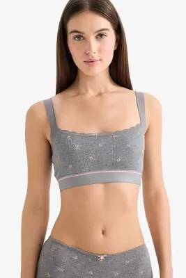 Defacto Dantel Detaylı Kapsız Pedsiz Balensiz Bralet