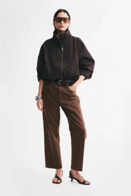 H&M Straight High Waist Ankle Jeans