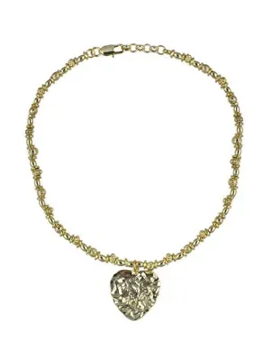 Ponponiere Altın Kadın Kolye Heartly Necklace