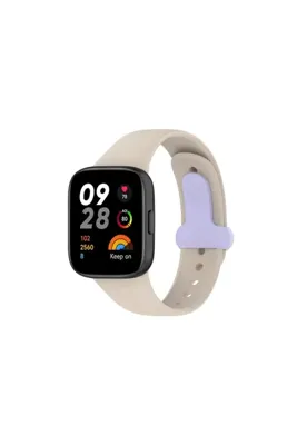 Genel Markalar Xiaomi Redmi Watch 3 Origin Silikon Kordon - Bej