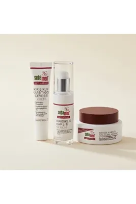 Sebamed Anti-Ageing Kırışıklık Karşıtı Dolgunlaştırıcı Cilt Bakım Seti Yüz kremi 50ml + Serum 30ml + Göz Kremi 15ml