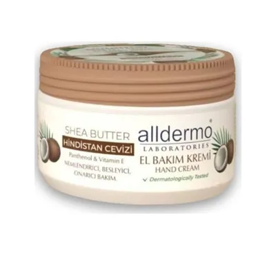 Alldermo Shea Butter Hindistan Cevizi El Bakım Kremi 250 ML