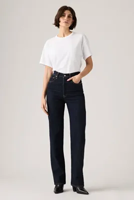 Levi's Ribcage Full Length Small Course Dark Indigo Kadın Jean