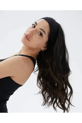 Ayma Active Siyah Organik Pamuk Bandana Saç Bandı