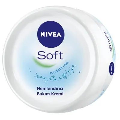 NIVEA Nivea Soft Nemlendirici Vücut Bakım Kremi 100 ml, Yağlı His Bırakmaz