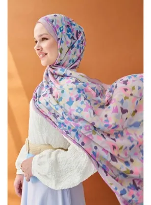 Silk Home Riva Şal Tencel Botanical Floral Pudra