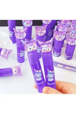 Meyra Accessories sanrio kuromi stick Ruj Şeklinde Eğlenceli Silgiler Ruj Değil, Silgi okul öncesi sevimli hediye 1adt