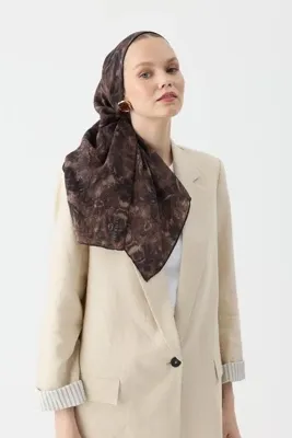 İpekhan Atmosphere Seren Eşarp 4102 Acı Kahve