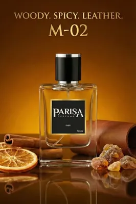 Trendy Bee M-02 Dark Spc Edp 50ml - Tarçın & Deri Notları İçeren Odunsu Baharatlı Erkek Parfümü Prsm02 Baharatlı