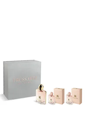 Trussardi Delıcate Rose Urban Mını EDT 50 ml Natural Spray + EDT Natural Spray 2x7 ml Kadın Parfüm Seti