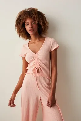 Penti Peach Parfait Pointel Tişört