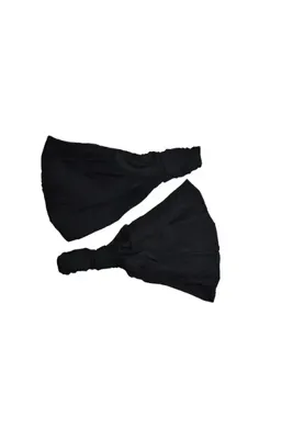 YELPAZE DÜNYASI Lastikli Siyah Bandana Seti