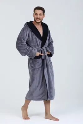 Wild Love %100 Bambu Kapşonlu Erkek Sabahlık