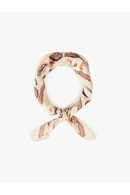 Koton Pamuklu Etnik Desenli Kare Bandana Fular