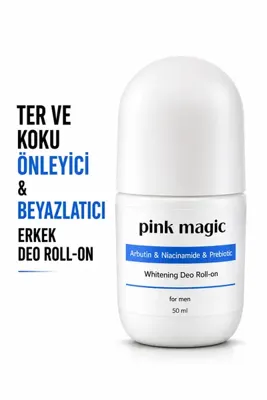 pink magic Ter Önleyici & Beyazlatıcı Erkek Deo Roll-on