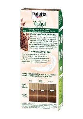 10 Hair Kalıcı Doğal Renkler 7-60 Fındık Kahve Saç Boyası, Goji Berry Özlü