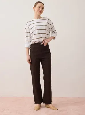 Benin Streç Kumaşlı Basic Denim Pantolon - Kahverengi - Benin
