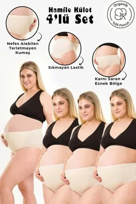 par lingerie pl 4LÜ SET HAMİLE KÜLOT