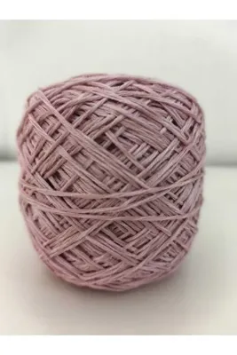 kartopya Pudra-Beyaz Karışımı Renkli Koton Örgü İpi 100gr