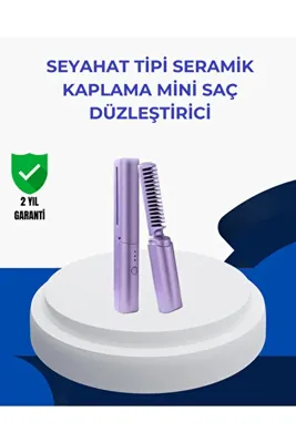 KÜÇÜK HAZİNE Taşınabilir Saç Düzleştirici Tarak – Ayarlanabilir Isı Kontrollü