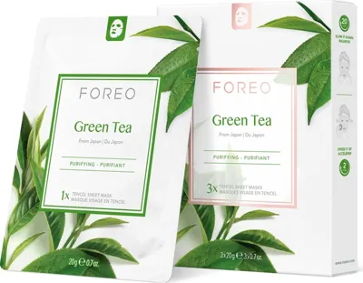 Foreo Farm To Face Green Tea Arındırıcı 3'lü Kağıt Maske
