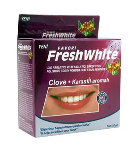 Fresh White KARANFİL AROMALI DİŞ TOZU 50 GR
