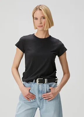 Rag&Bone The Slub Siyah T-shirt