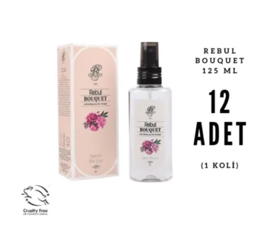 REBUL Bouquet - Buket Edc 125ml Sprey Pet Şişeli Kolonya 12 Adet (1 Koli)