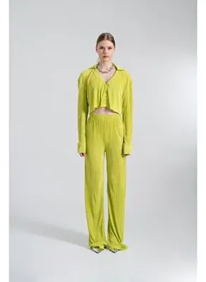 Holly Lolly Comfy Crop Gömlek Yeşil