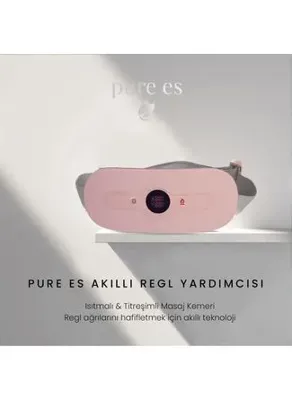 Pure Es Akıllı Isıtıcılı Masaj Kemeri Pembe