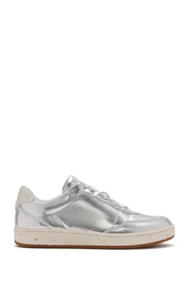 Derimod ACBC x Derimod Kadın Gri Metalik Bağcıklı Sneaker
