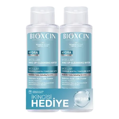 Bioxcin Hydra Micellar Makyaj Temizleme Suyu 500 ml, Hyaluronik Asit, AloeVera, Pantenol (1 Alana 1 Bedava)