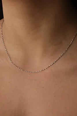 ESBAFLOR Çelik Ezme Burgu Zincir Kolye Kararmaz 1mm Minimal Günlük Kullanıma Uygun