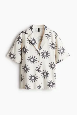 H&M Bol Kesimli Erkek Yaka Gömlek